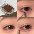 Red Brown Monochrome Eyeliner Eyeshadow Powder Palette Silky Matte Chocolate Lying Silkworm Eyeliner Waterproof Aegyo-sal Makeup