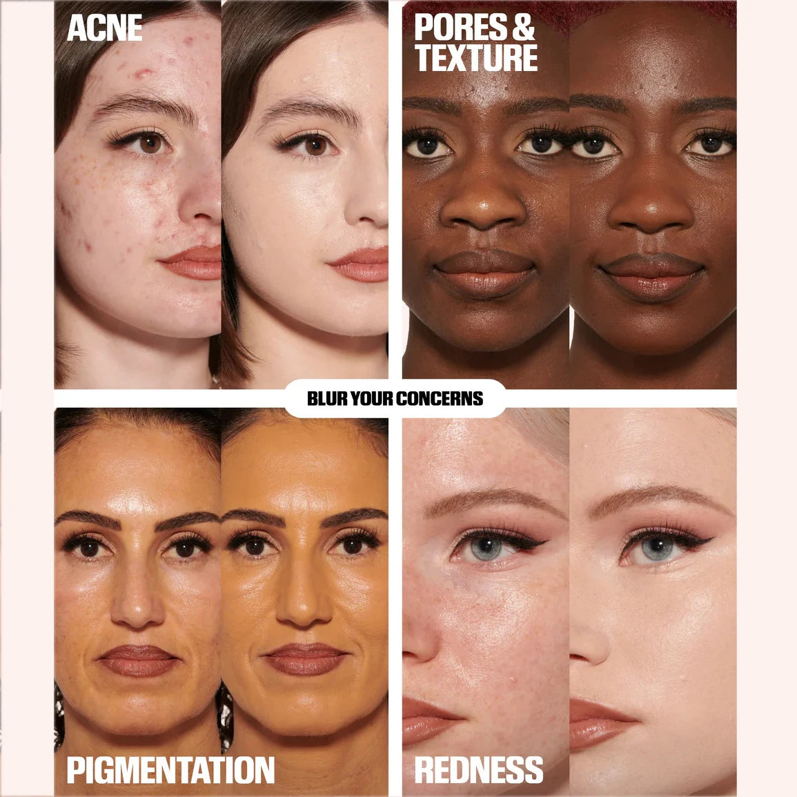 Huda Beauty Easy Blur Natural Airbrush Foundation with Niacinamide Easy Blur Silicone-Free Smoothing & Pore-Minimizing Primer