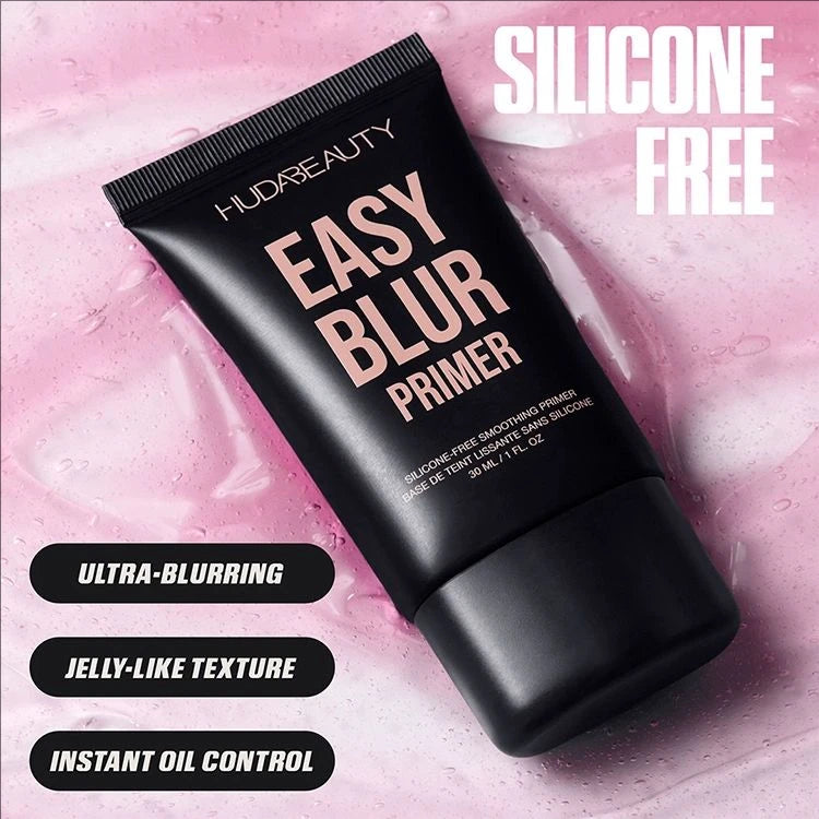 Huda Beauty Easy Blur Natural Airbrush Foundation with Niacinamide Easy Blur Silicone-Free Smoothing & Pore-Minimizing Primer