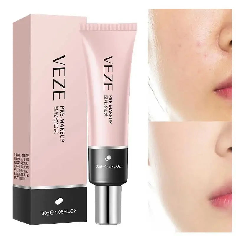 30ml VENZEN W Primer Make Up Shrink Pore Primer Base Smooth Face Brighten Makeup Skin Invisible Pores Concealer Brand China