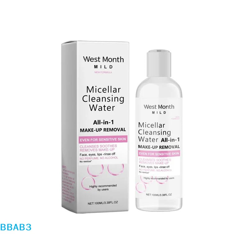 【B】Micellar Water Deep Makeup Remover Cleaning Pores Soft Refresh Moisturizing Eyes Lips Facial Cleanser Liquid Skin Care