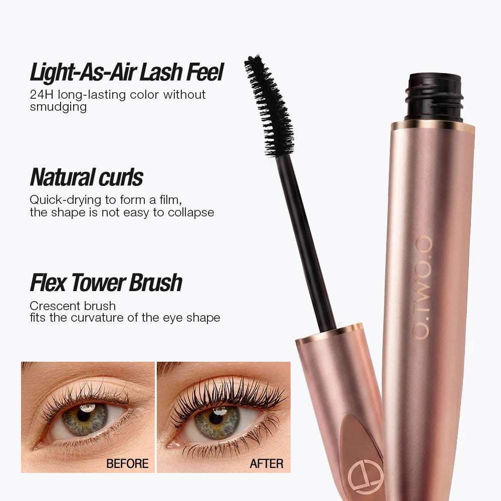 O.TWO.O 5D Mascara Eyelash Extension Volumizing Long-Wearing Smudge-Proof Thick Quick-drying Waterproof Black Mascara Eye Makeup